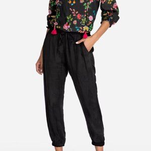 Women Jonny Was Alice Shine Joggers Drawstrings in Dark Blue Size Large